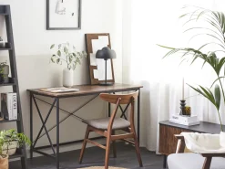 Beliani Tyopoyta Tumma Puu/Musta 115 X 60 Cm Futon Clearance