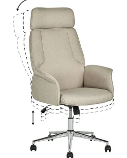 Beliani Tyotuoli Kangas Beige Pilot Online