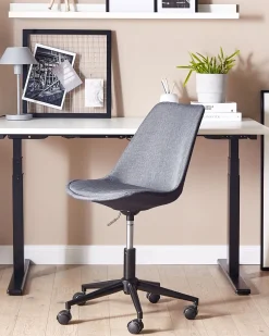 Beliani Tyotuoli Kangas Grafiitinharmaa Dakota Discount