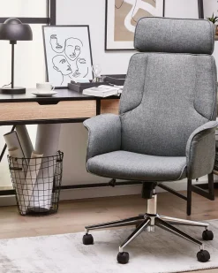 Beliani Tyotuoli Kangas Harmaa Pilot Hot