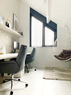 Beliani Tyotuoli Kangas Harmaa Pilot Hot