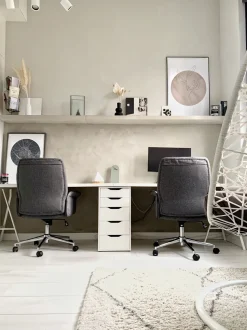 Beliani Tyotuoli Kangas Harmaa Pilot Hot