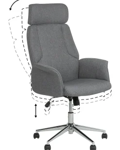 Beliani Tyotuoli Kangas Harmaa Pilot Hot