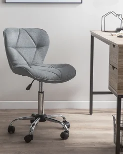 Beliani Tyotuoli Kangas Harmaa Valetta Discount