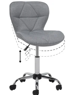 Beliani Tyotuoli Kangas Harmaa Valetta Discount