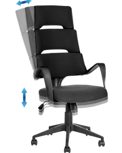 Beliani Tyotuoli Kangas Musta Grandiose Shop