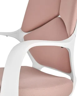 Beliani Tyotuoli Kangas Persikka/Valkoinen Delight Discount