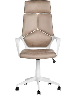 Beliani Tyotuoli Kangas Ruskeanharmaa/Valkoinen Delight Fashion