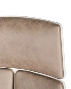 Beliani Tyotuoli Kangas Ruskeanharmaa/Valkoinen Delight Fashion