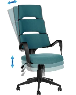 Beliani Tyotuoli Kangas Sininen/Musta Grandiose Cheap