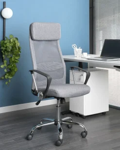 Beliani Tyotuoli Kangas Tummanharmaa Pioneer Cheap