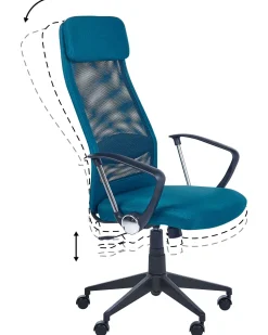 Beliani Tyotuoli Kangas Tummansininen Pioneer Cheap