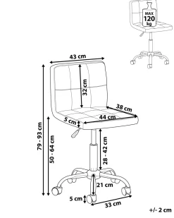 Beliani Tyotuoli Kangas Vaalea Beige Marion Sale