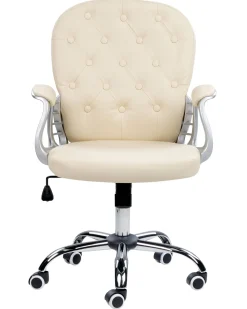 Beliani Tyotuoli Keinonahka Beige Princess Flash Sale