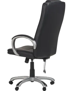 Beliani Tyotuoli Keinonahka Hierova Musta Grandeur Ii Outlet