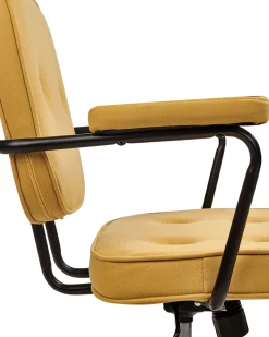 Beliani Tyotuoli Keinonahka Keltainen Pawnee Cheap