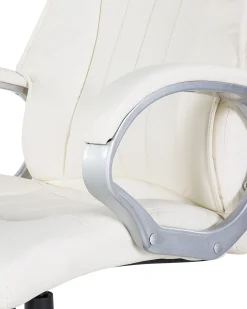 Beliani Tyotuoli Keinonahka Luonnonvalkoinen Triumph Cheap