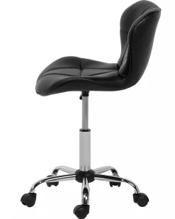 Beliani Tyotuoli Keinonahka Musta Valetta Fashion