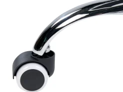 Beliani Tyotuoli Keinonahka Musta/Hopea Princess Sale