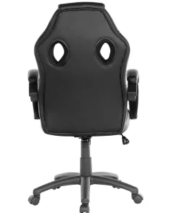 Beliani Tyotuoli Keinonahka Musta Fighter Fashion