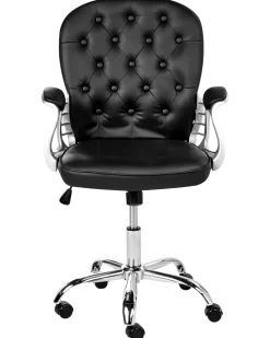 Beliani Tyotuoli Keinonahka Musta Princess Shop