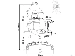 Beliani Tyotuoli Keinonahka Musta Dean Best