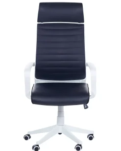 Beliani Tyotuoli Keinonahka Musta Leader Shop