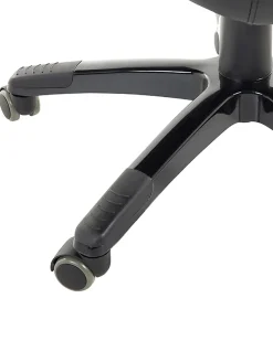 Beliani Tyotuoli Keinonahka Musta/Tummanruskea Prince Best