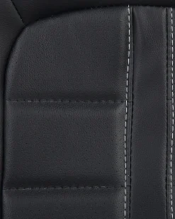 Beliani Tyotuoli Keinonahka Musta/Tummanruskea Prince Best