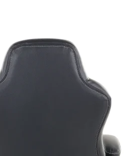 Beliani Tyotuoli Keinonahka Musta/Tummanruskea Prince Best