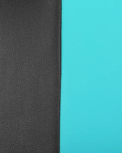 Beliani Tyotuoli Keinonahka Musta/Turkoosi Success Discount