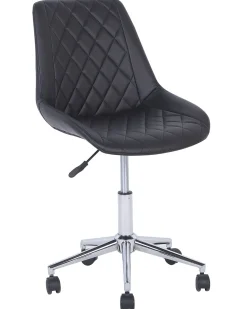 Beliani Tyotuoli Keinonahka Musta Maribel Cheap