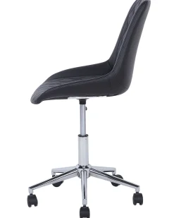 Beliani Tyotuoli Keinonahka Musta Maribel Cheap