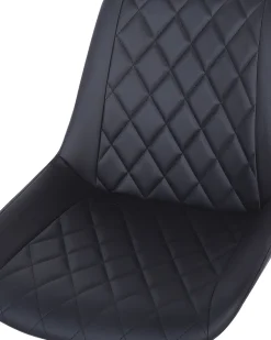 Beliani Tyotuoli Keinonahka Musta Maribel Cheap