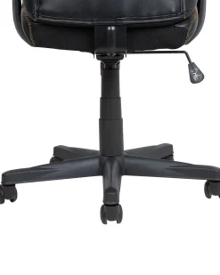 Beliani Tyotuoli Keinonahka Musta/Ruskea Supreme Best Sale