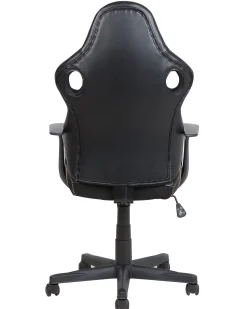 Beliani Tyotuoli Keinonahka Musta/Ruskea Supreme Best Sale