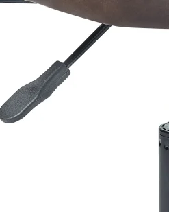 Beliani Tyotuoli Keinonahka Tummanruskea Algerita Cheap