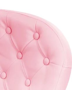 Beliani Tyotuoli Keinonahka Vaaleanpunainen Princess Outlet