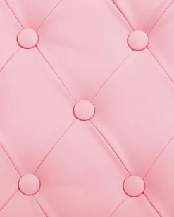 Beliani Tyotuoli Keinonahka Vaaleanpunainen Princess Outlet