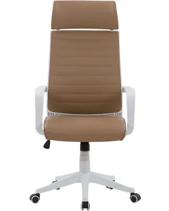 Beliani Tyotuoli Keinonahka Vaaleanruskea Leader Fashion