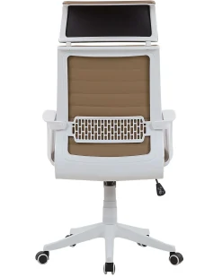 Beliani Tyotuoli Keinonahka Vaaleanruskea Leader Fashion