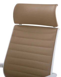 Beliani Tyotuoli Keinonahka Vaaleanruskea Leader Fashion