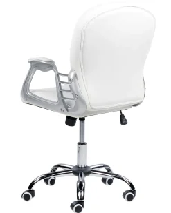 Beliani Tyotuoli Keinonahka Valkoinen Princess Sale