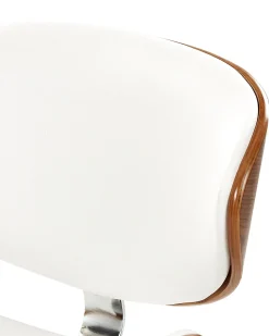 Beliani Tyotuoli Keinonahka Valkoinen Rotterdam Fashion