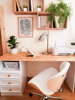 Beliani Tyotuoli Keinonahka Valkoinen Rotterdam Fashion