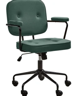 Beliani Tyotuoli Keinonahka Vihrea Pawnee Sale