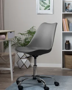 Beliani Tyotuoli Muovi Harmaa Dakota Ii Shop