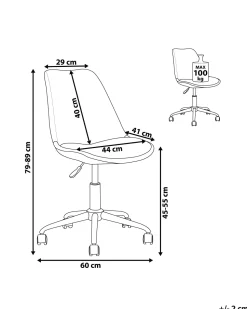 Beliani Tyotuoli Muovi Valkoinen Dakota Ii Cheap