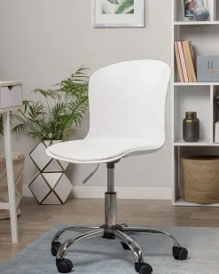 Beliani Tyotuoli Muovi Valkoinen Vamo Best Sale