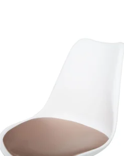 Beliani Tyotuoli Muovi Valkoinen/Ruusukulta Dakota Ii Store